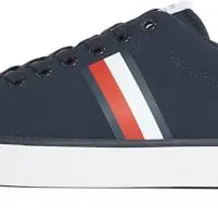 Tommy Hilfiger Herren Sneaker Core Stripes Low Top, Blau (Desert Sky), Gr. 44
