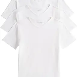 Tommy Hilfiger Herren 3er Pack V-Ausschnitt T-Shirts, Kurzarm, Weiß, XL