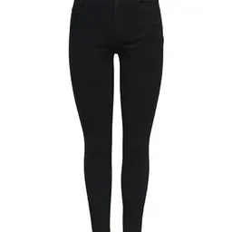 Damen Skinny Jeans Schwarz (Black Denim) W27/L30