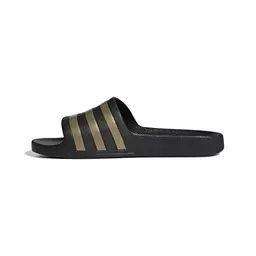 adidas Adilette Aqua Slides Unisex, Schwarz/Gold, 47 EU