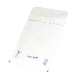 Selbstklebende Briefumschläge mit Luftpolsterfolie, 5 Stück in Weiß, 150x215mm/170x225mm