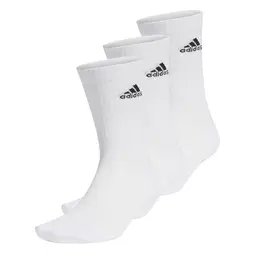 adidas Crew Socken Unisex, 3 Paar, Weiß/Schwarz, Größe 37-39