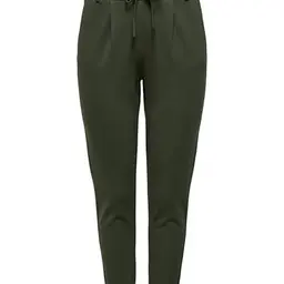 ONLY Damen Onlpoptrash Life Easy Col Pant Regular Fit Hose mit Kordelzug für Freizeit, Peat, M / 32L