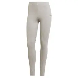 Adidas Damen Essentials LINEAR Cotton Leggings, Medium Grey Heather/Black, Größe S