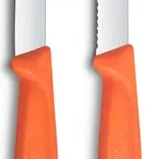 Victorinox Swiss Classic Gemüsemesser-Set, Tomatenmesser, 2-teilig, Orange