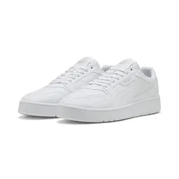 Puma Unisex Court Classic Sneaker in Weiß/Dunkelgrau, Größe 37 EU