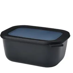 Mepal Cirqula Multi Bowl - Luftdichte Vorratsdose mit Deckel, 1500 ml, Nordic Black