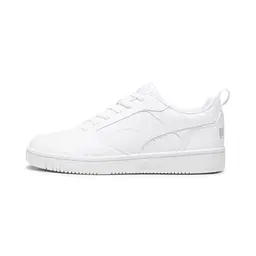 PUMA Rebound V6 Low Unisex Sneaker in Weiß und Hellgrau, Größe 40 EU