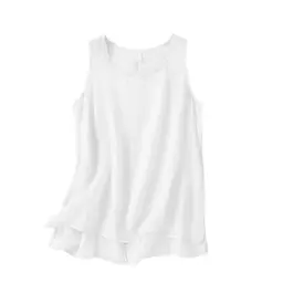 Damen Sommer Tank Top Baumwolle Ärmellos, Locker Sitz, Atmungsaktiv, Trendiges Totenkopf-Design (Weiß, M)
