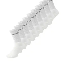 JACK & JONES Herren Tennissocken, 9er Pack, Weiß, Einheitsgröße