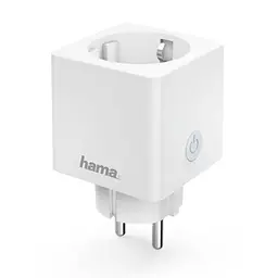 Hama WLAN Steckdose Professional, Mini Plug, smarte Steckdose mit Verbrauchsmessung, WiFi gesteuert, für Heimkino, Lampe, Ventilator, 3680W, 16A, weiß