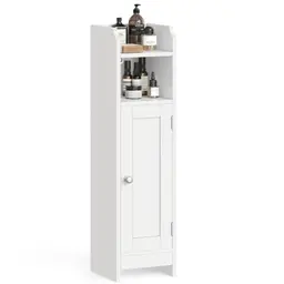 VASAGLE Toilettenschrank, schmales Badregal mit verstellbaren Ablagen