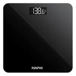 RENPHO Digitale Personenwaage aus Glas, präzise und mit großem Display, bis 180 kg