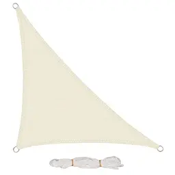 EUGAD Sonnensegel, 200 g/m², wetterbeständig, atmungsaktiv, luftdurchlässig, wasserdicht, Dreieck, für Terrasse, Garten, Balkon, Camping