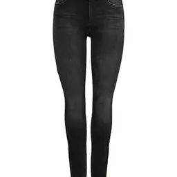 Damen ONLY Skinny Fit Jeans | Mid Waist | Farben: Schwarz, Größe: XL