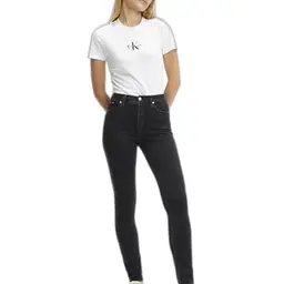 Calvin Klein Herren Slim Jeans, Schwarz, Größe 34W/30L