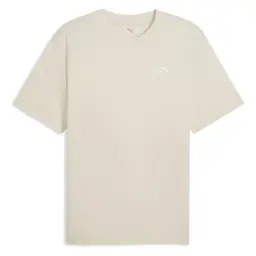 PUMA Unisex Relaxed Logo T-Shirt, Alpine Snow, Größe S