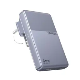 UGREEN USB-C Ladegerät 65W, schlank (1,45cm), mit klappbarem Stecker und 3 Ports