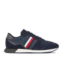 Tommy Hilfiger RUNNER EVO MIX BLOCK Herren Sneakers - Blau (Desert Sky), Größe 43 EU