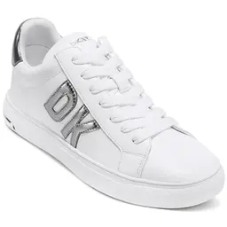 DKNY Abeni Damen Sneakers in Weiß/Nickel, Größe 37