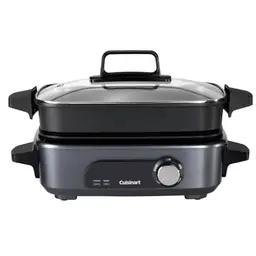 Cuisinart 5-in-1 Multikocher - Grillen, Dämpfen, Simmern & Langsamkochen - Mitternachtsgrau