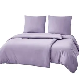 RUIKASI Bettwäsche 135x200 4-teilig - Lavendel Bettwäsche-Set aus Oeko-TEX, 2 Bettbezüge + 2 Kissenbezüge mit Reißverschluss