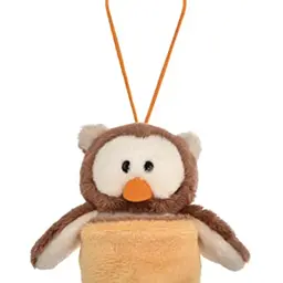 NICI Wendekuscheltier Eule Oscar 12cm gelb – Kuscheltier aus weichem Plüsch, ideal zum Spielen und Verschenken