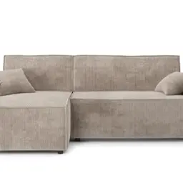 BAÏTA Ecksofa Mira 4-Sitzer mit wendbarer Ecke und Stauraum, grau