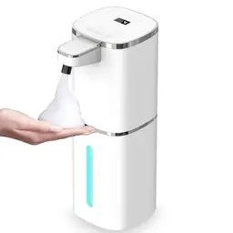 Elektrischer Seifenspender 400ml, berührungslos, wiederaufladbar, IPX5 wasserdicht, Wandmontage für Bad, Küche, Büro
