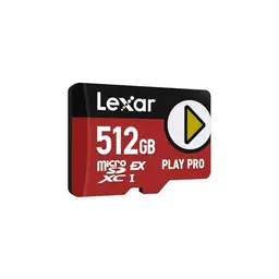 Lexar Play PRO MicroSDXC 512GB Speicherkarte – bis zu 900MB/s Lesen, 600MB/s Schreiben, spieloptimiert, A2, 4K, für Handheld-Konsolen und Gaming-Geräte