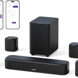 ULTIMEA 7.1 Soundbar für TV - Heimkino Surround Sound System mit 4 Lautsprechern und Bluetooth 5.3
