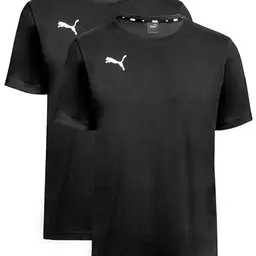 PUMA T-Shirt Doppelpack - Schwarz - Größe L