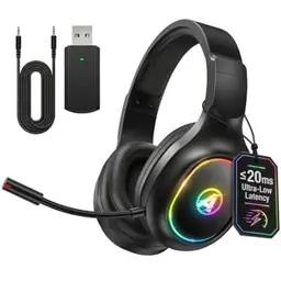 Wireless Gaming-Headset mit Mikrofon für PS5, PS4, PC und Handy