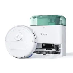 ECOVACS DEEBOT MINI – Saug- und Wischroboter mit 9.000 Pa, Selbstentleerung, intelligente Tiefenreinigung, grün
