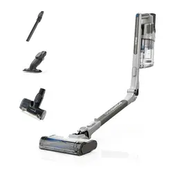Shark PowerPro Akku-Staubsauger, kabellos, 50 Min. Laufzeit, beutellos für Tierhaare, Allergiker, Teppich & Hartböden, mit LED & Knickgelenk, grau