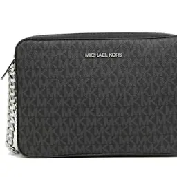 Michael Kors Damen Umhängetasche Jet-Set-Stil Schwarz Medium