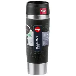 Emsa Travel Mug Classic 0,5L | Edelstahl | 6h heiß, 12h kalt | 100% dicht | Schwarz