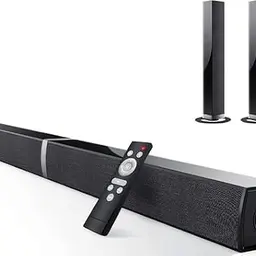 HoYLluDLL 2.0 Soundbar für Fernseher, 2-in-1, 3 EQ-Modi, 3D-Surround, Bluetooth 5.3, ARC/Optical/AUX