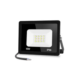 10W LED Außenstrahler, superhell 3000K warmweiß, IP66 wasserdicht - ideal für Garten, Garage, Hotel, Sportplatz