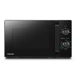 Toshiba MW2-MM20PF(BK) Mikrowelle 20L 800W mit Auftaufunktion und LED-Beleuchtung - Schwarz