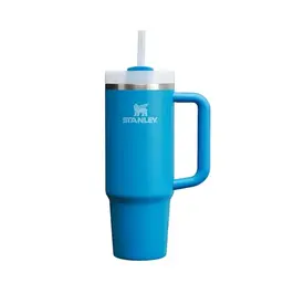 STANLEY Quencher H2.0 Trinkflasche 0.89L mit Strohhalm - Thermobecher - Edelstahl - Azure