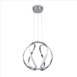 Paco Home Pendelleuchte für Esstisch und Wohnzimmer, modern, chrom-weiß, LED, stylisch, Hängelampe