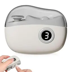 Elektrischer Nagelknipser 3-in-1 mit LED, Polierfunktion und automatischem Trimmer