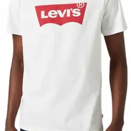 Levi's Herren T-Shirt mit Batwing Logo, Weiß, Größe L