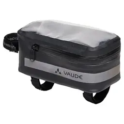 VAUDE Fahrrad Oberrohr-Tasche Phone Bag Proof, wasserdicht, für Mobilgeräte, mit Klarsichtfach, schwarz, Einheitsgröße