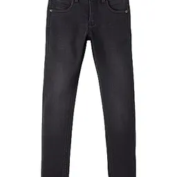 NAME IT Jungen Nkmsilas Pant, Black Denim, Größe 110