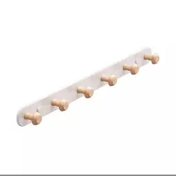 JNEYVIC Wandhalter mit 5 Haken, milchweiß