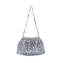 TNSRAY Kettentasche Clutch für Damen - Elegante Glitzer-Abendtasche für Hochzeit, Party und Freizeit