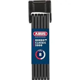 ABUS Bordo Classic 5900/90 ST Fahrradschloss aus gehärtetem Stahl mit Schlosstasche