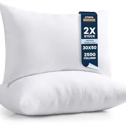 Utopia Bedding 2er Set Kissenfüllung 30 x 50 cm (Weiß)